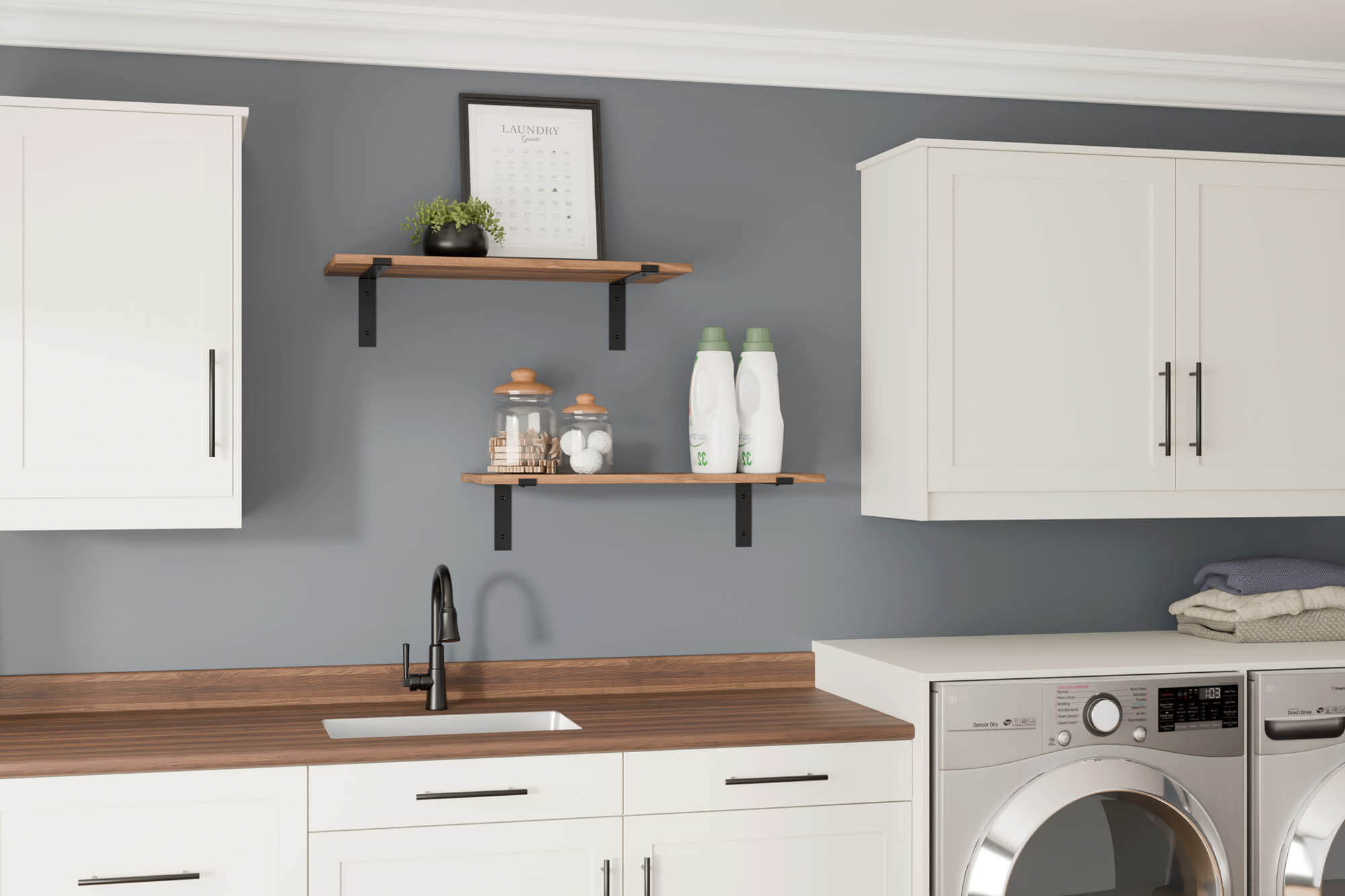 Walnut Butcherblock Scene