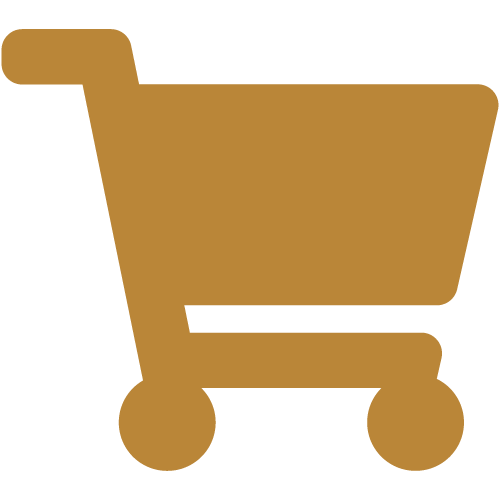 MMCountertops Shopping Cart Icon Icon Gold