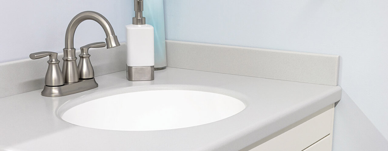 Metal Grey Solid Surface Countertop