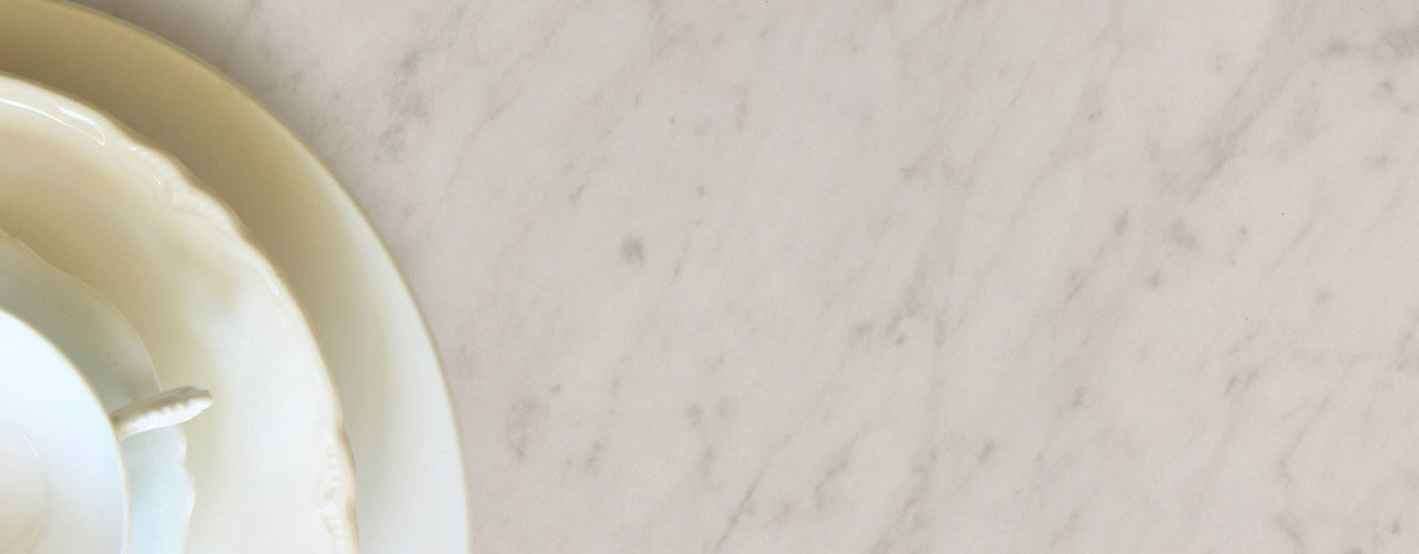 White Carrara Countertop Scene