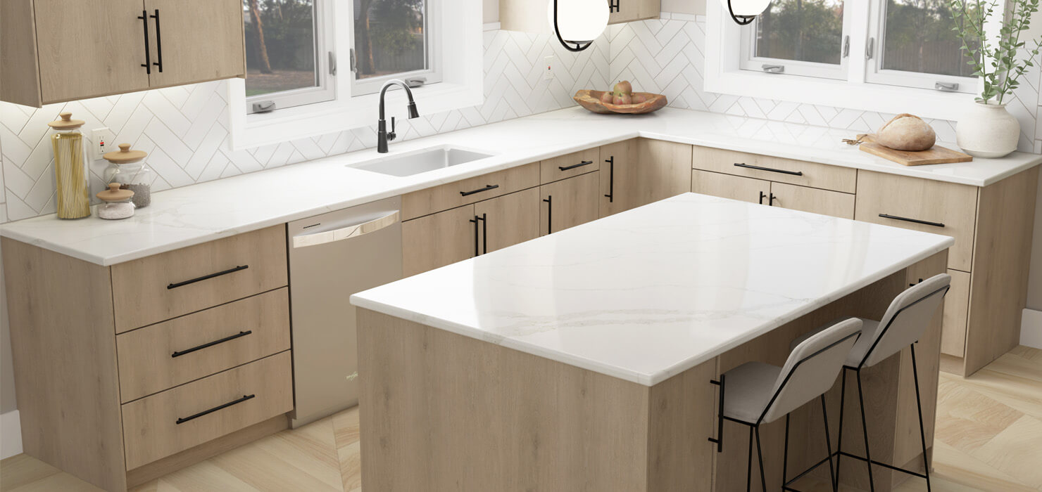 Calacatta Sands Quartz Countertop