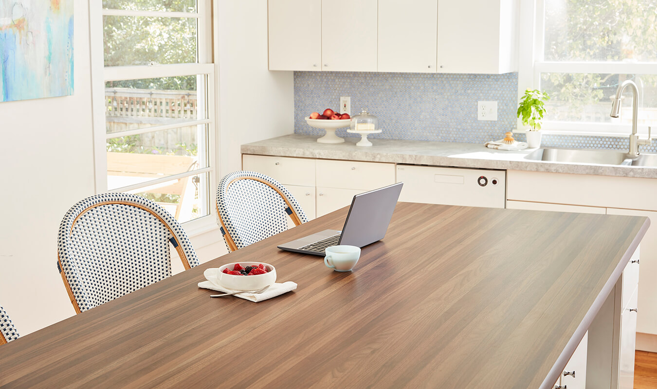 Walnut Butcherblock Laminate Sheet Table