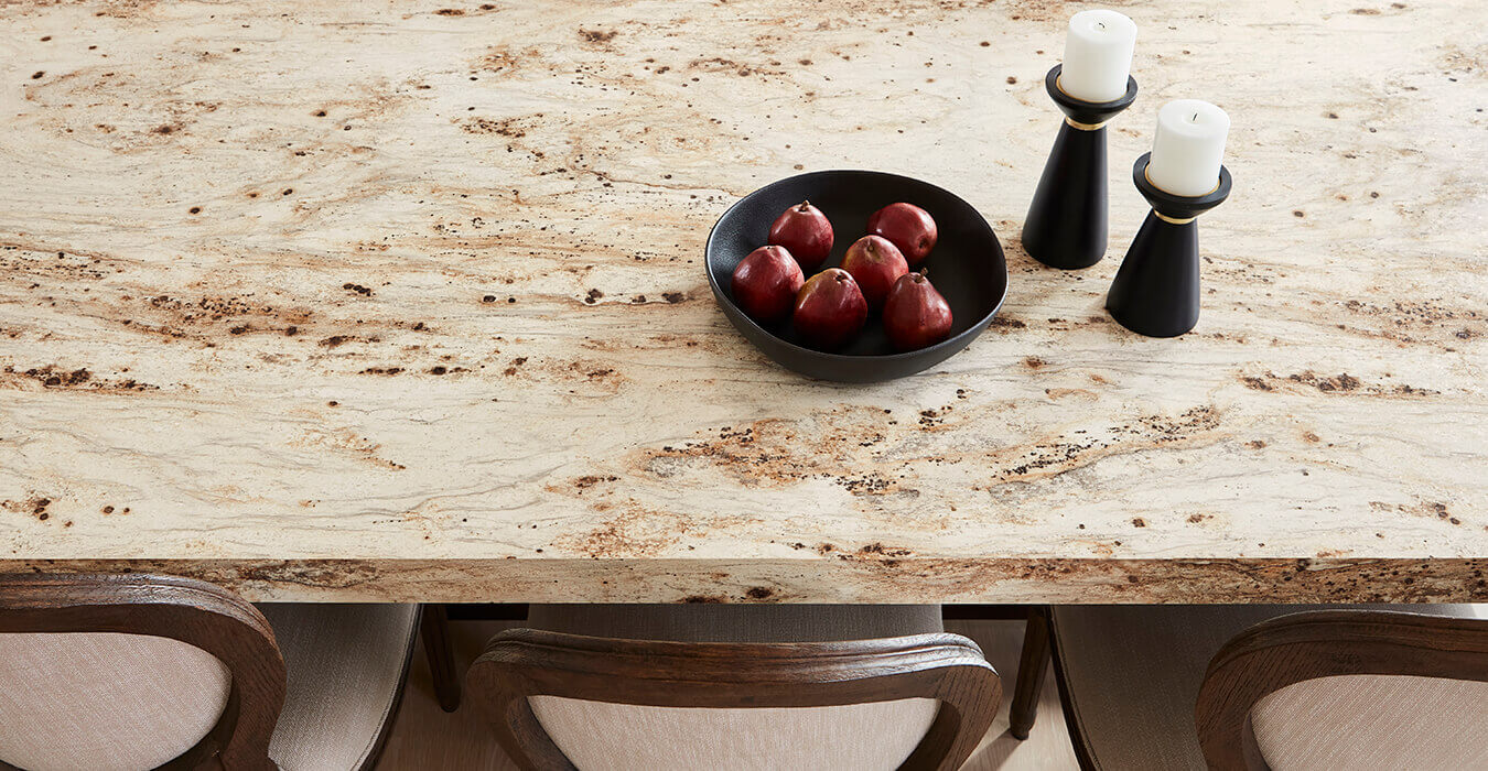 River Gold Laminate On A Table